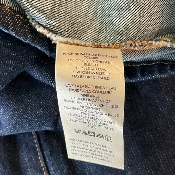 NWT Anthropologie Pilcro Strapless Denim Corset Jumpsuit Indigo Blue US Size 6 - Picture 9 of 10